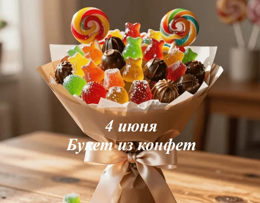 4 июня
Букет из конфет